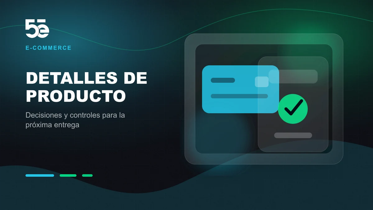 Branded abstract 5e Labs cover image for Contenido de producto: detalles útiles y opciones accesibles