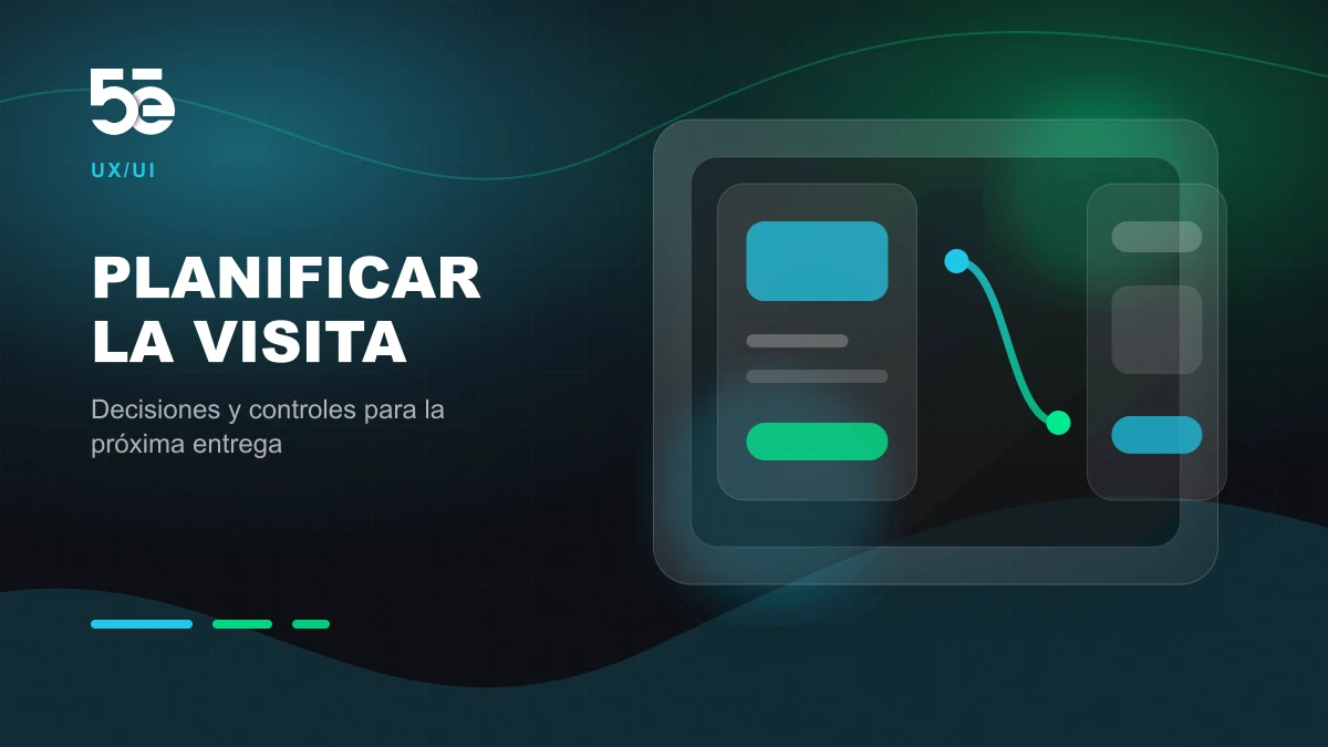 Branded abstract 5e Labs cover image for Sitios de museos: planear la visita antes del efecto visual