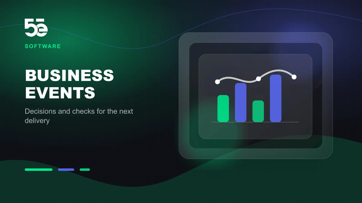Branded abstract 5e Labs cover image for Observability starts with the business event that failed