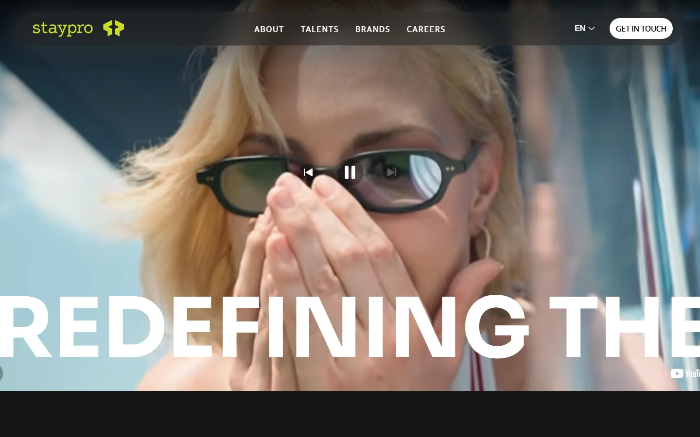 StayPro homepage captured in October 2026